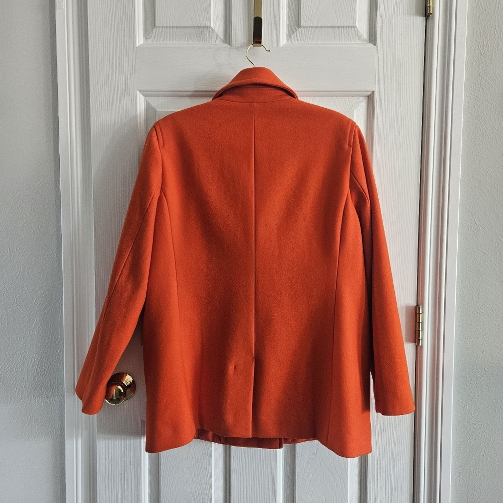 NWOT Lands End Insulated Double Breasted Wool Coat - Picture 6 of 13